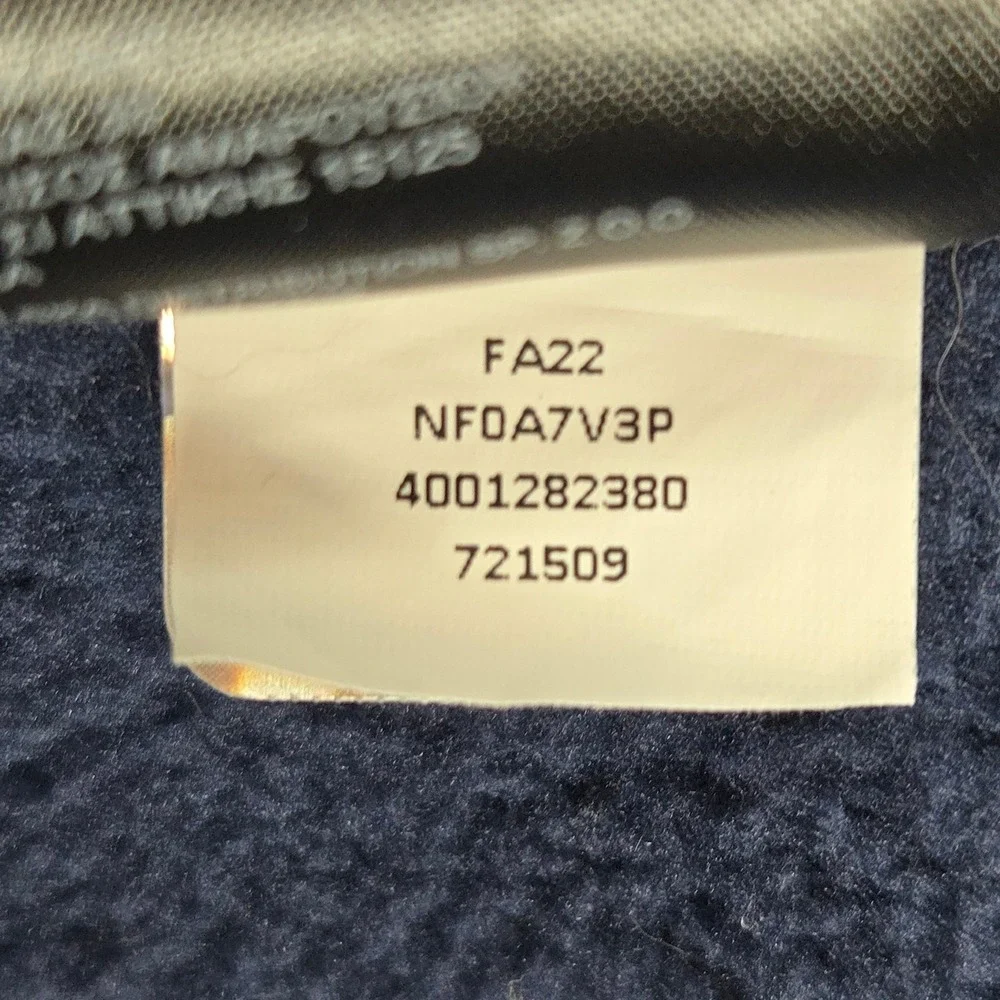 The North Face Men Gorpcore Snap Fleece Pullover Navy Teal Outdoor XL‎